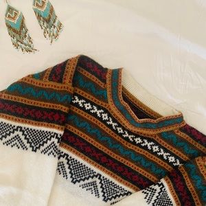 Handmade Alpaca woven sweater